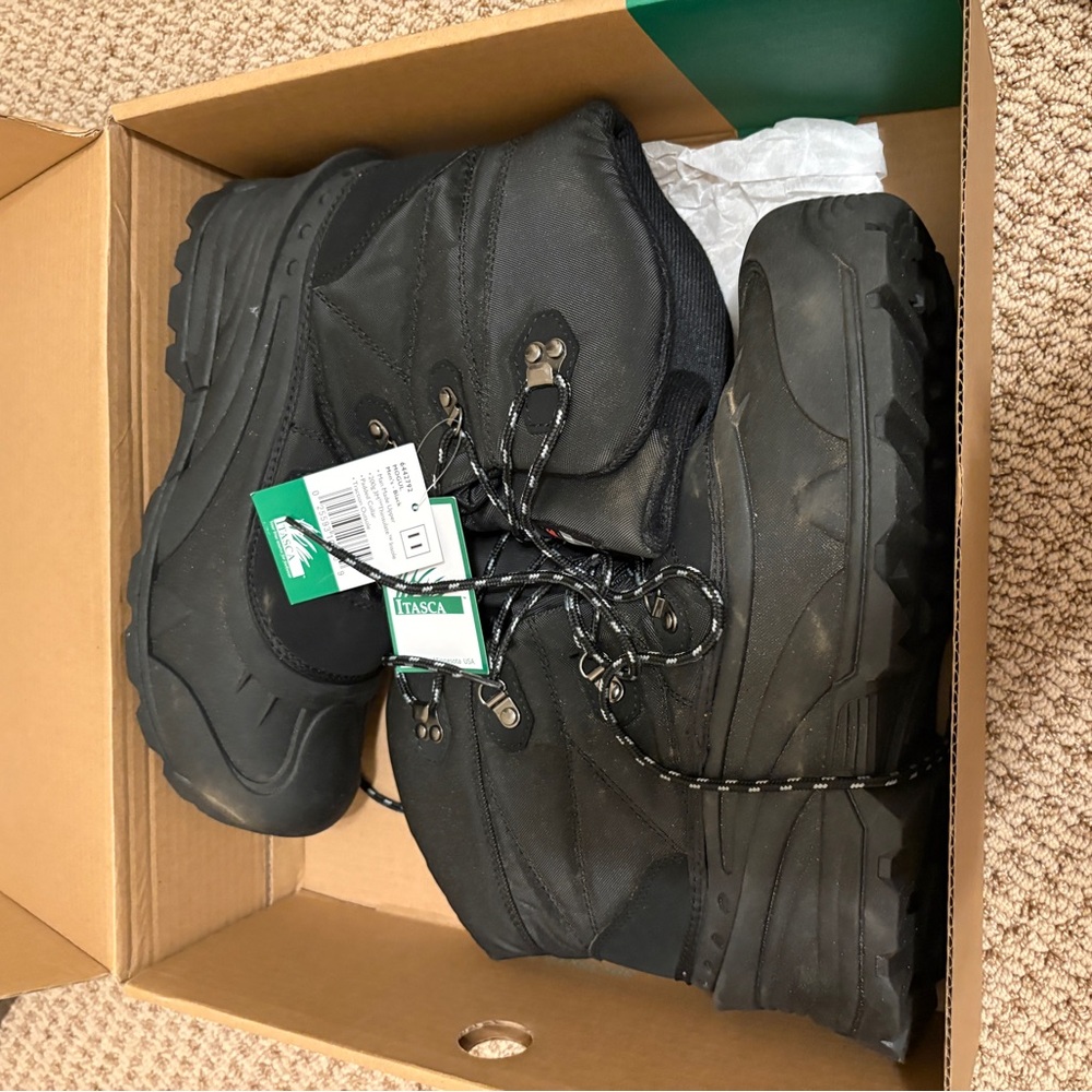 Itasca Black Men's Hiking Boots